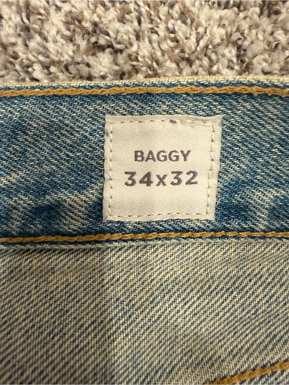 PacSun Baggy Jeans Men’s 34x32 Light Wash Wide Leg Skater Y2K Denim 100% Cotton - Picture 2 of 7